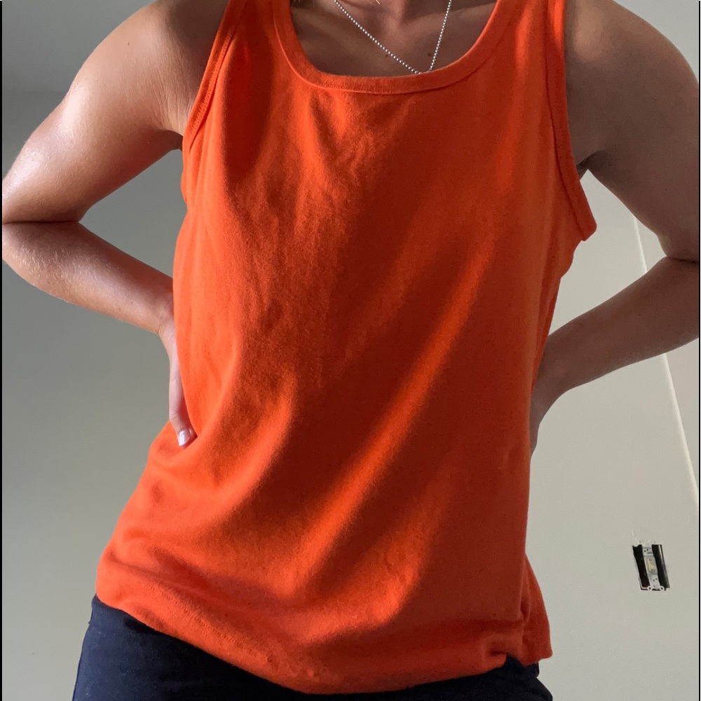Orange tank top